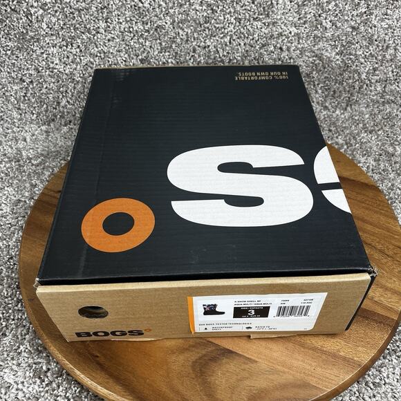 Bogs Snow Shell Aqua Multi Youth Size 3 Winter Boots Pull Up Waterproof Rainw - Picture 11 of 11